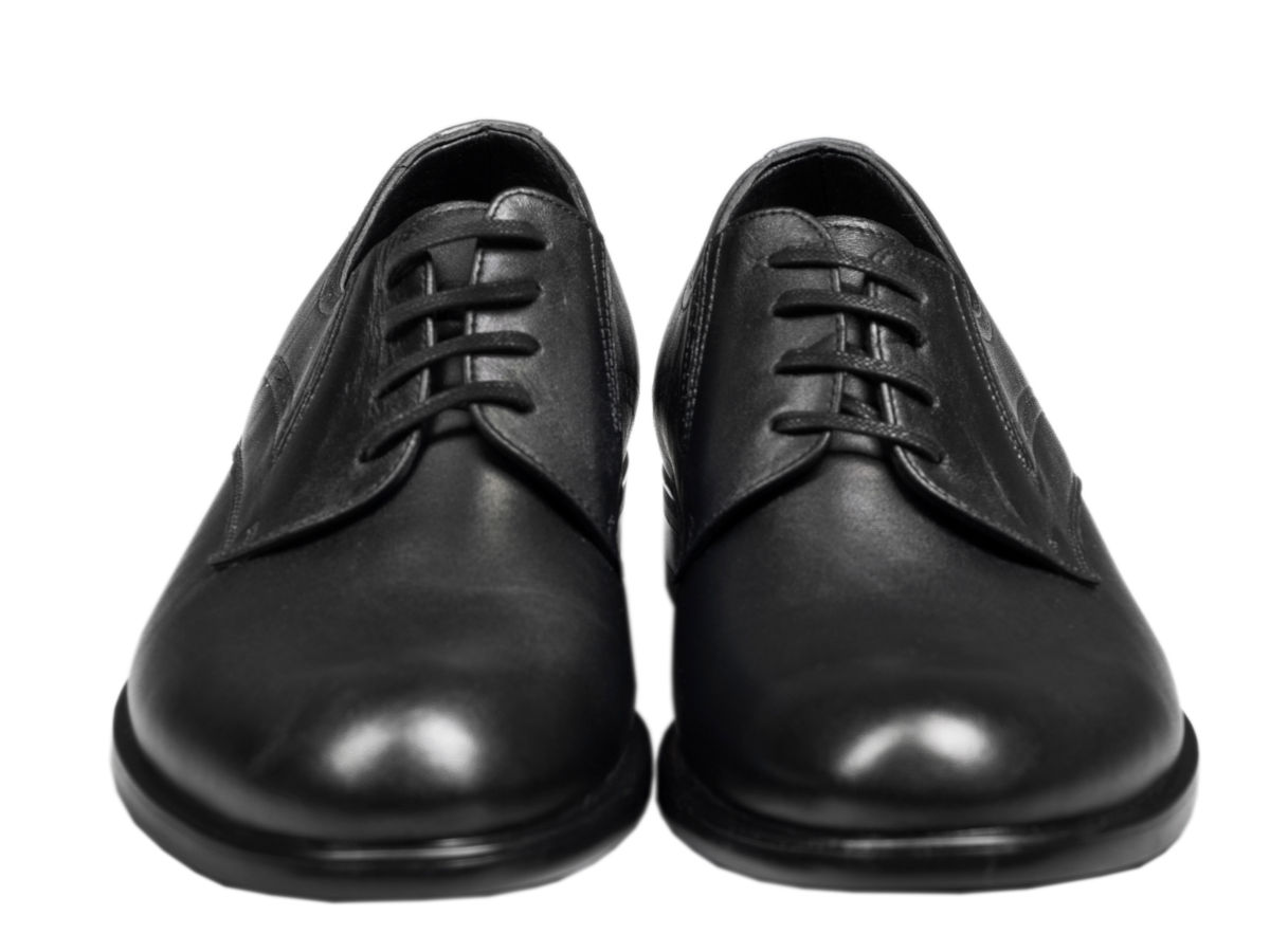 کفش رسمی مردانه یا رویه ساده مدل سزار مشکی