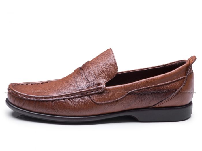 عکس مدل کفش کالج مردانه برنارد رنگ عسلی