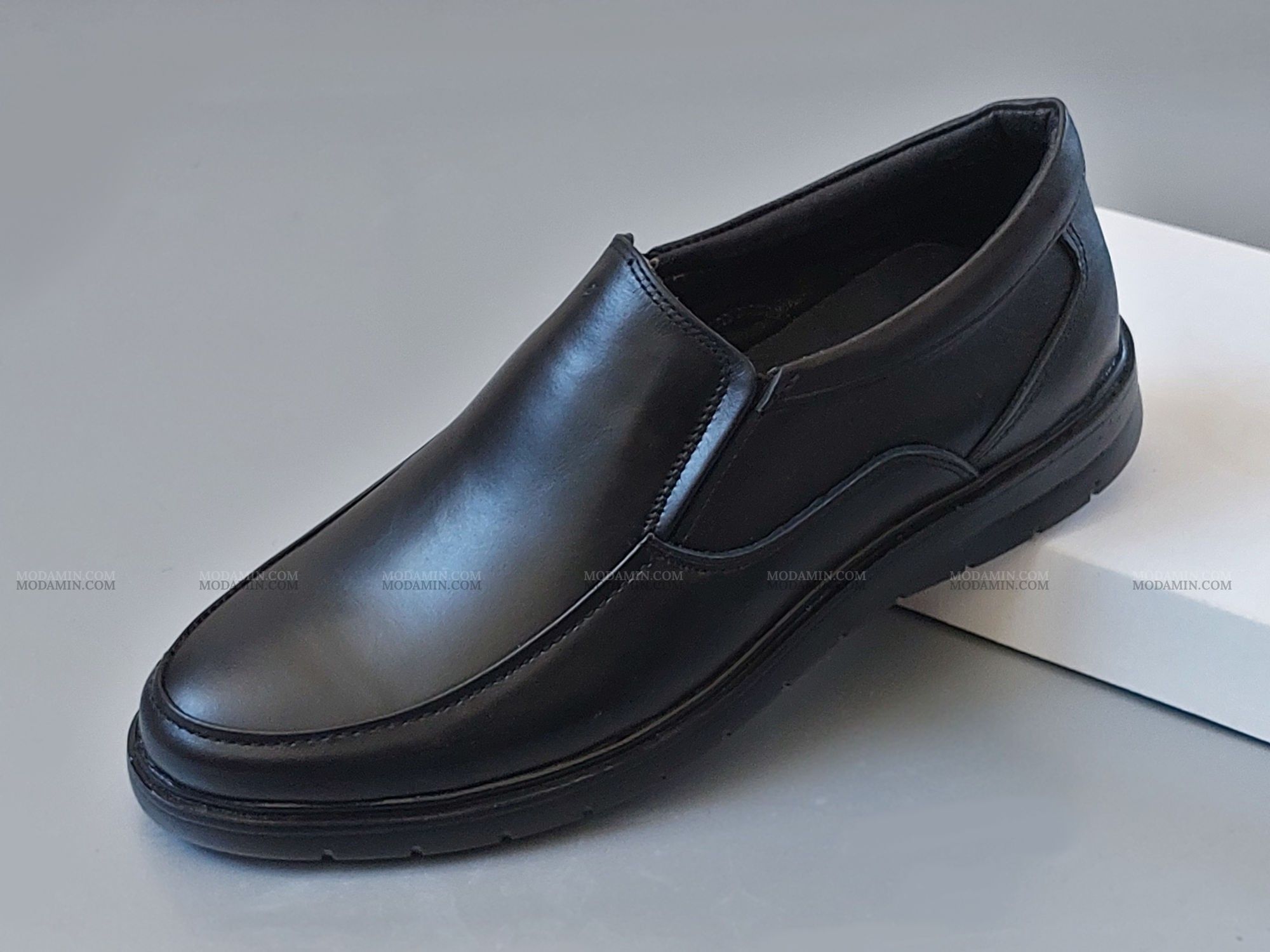 کفش روزمره مردانه مدل دلیر بی بند رنگ مشکی