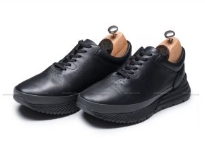 کفش اسپرت مردانه برای پیاده روی مدل اسنو رنگ مشکی - کفش چرم مدامین