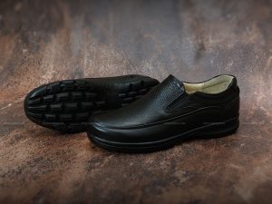 کفش مردانه بی بند برای اداره مدل کوشا - کفش پرسنلی بی بند طبی